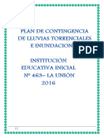Plan Contingencia Lluvias Torrenciales Ie 463 Prof. Giamnina 2016