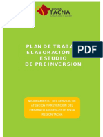 Plan de Trabajo Embarazo Adolescente 2017