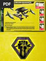 Malcontents Assault Recon Squadron Card For Robotech Tactics