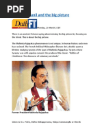 Mahinda, Ranil and The Big Picture