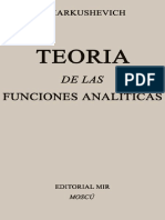 Teoria de Las Funciones Analiticas Tomo I A Markushevich PDF