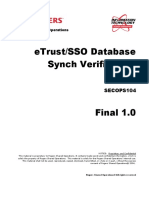 SECOPS180 - ETrust - ETrust - SSO - DB - Verify