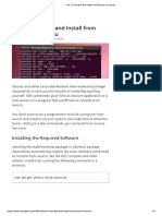 How To Compile and Install From Source On Ubuntu