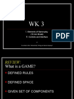 WK 3 - Gameplay Controls Interface