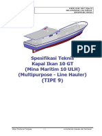 09 Spesifikasi Teknis Kapal Ikan 10 GT Tipe U TIPE 9