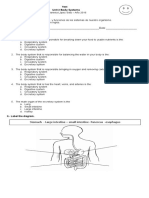 Body Systems Prueba Octavo Año