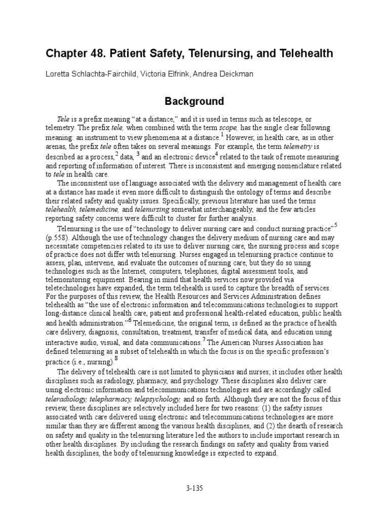Tele Nursing | PDF | Patient Safety | Health Care