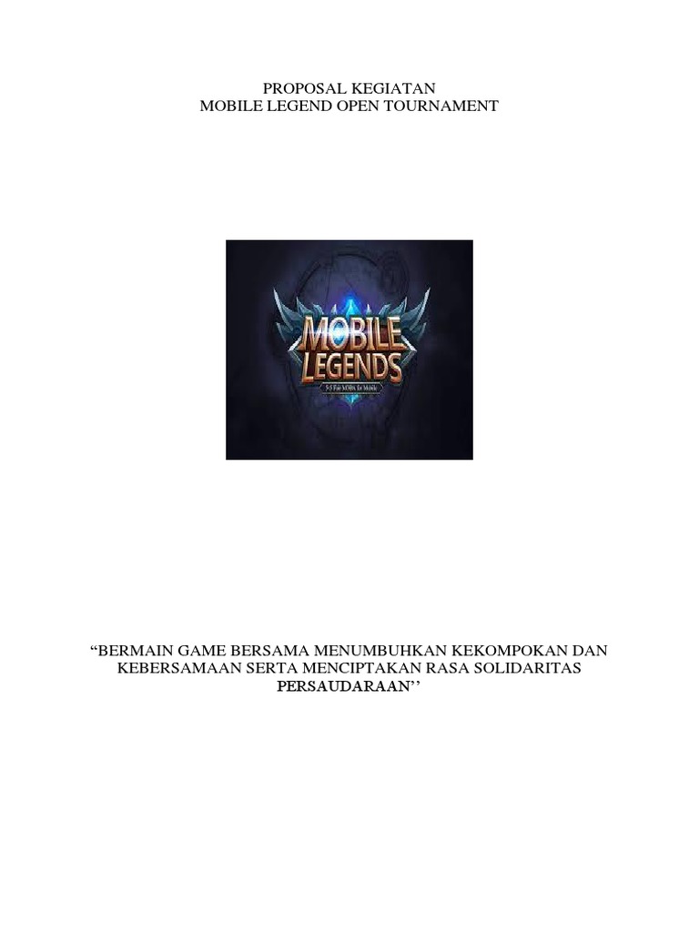 Proposal Kegiatan Ml