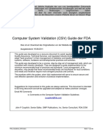 FDA Guideline CSV