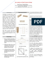 Seismic Analysis of Steel Footover Bridge: Experimental Results