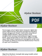 Organisasi Dan Arsitektur Komputer Aljabar Boolean