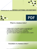 Business Letters and Reports