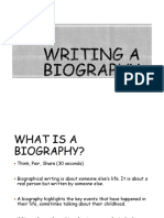 Writing A Biography