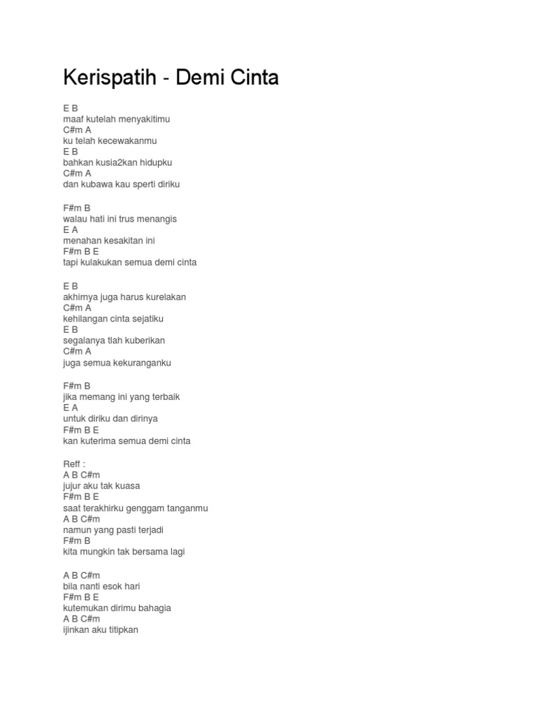 Lirik Lagu