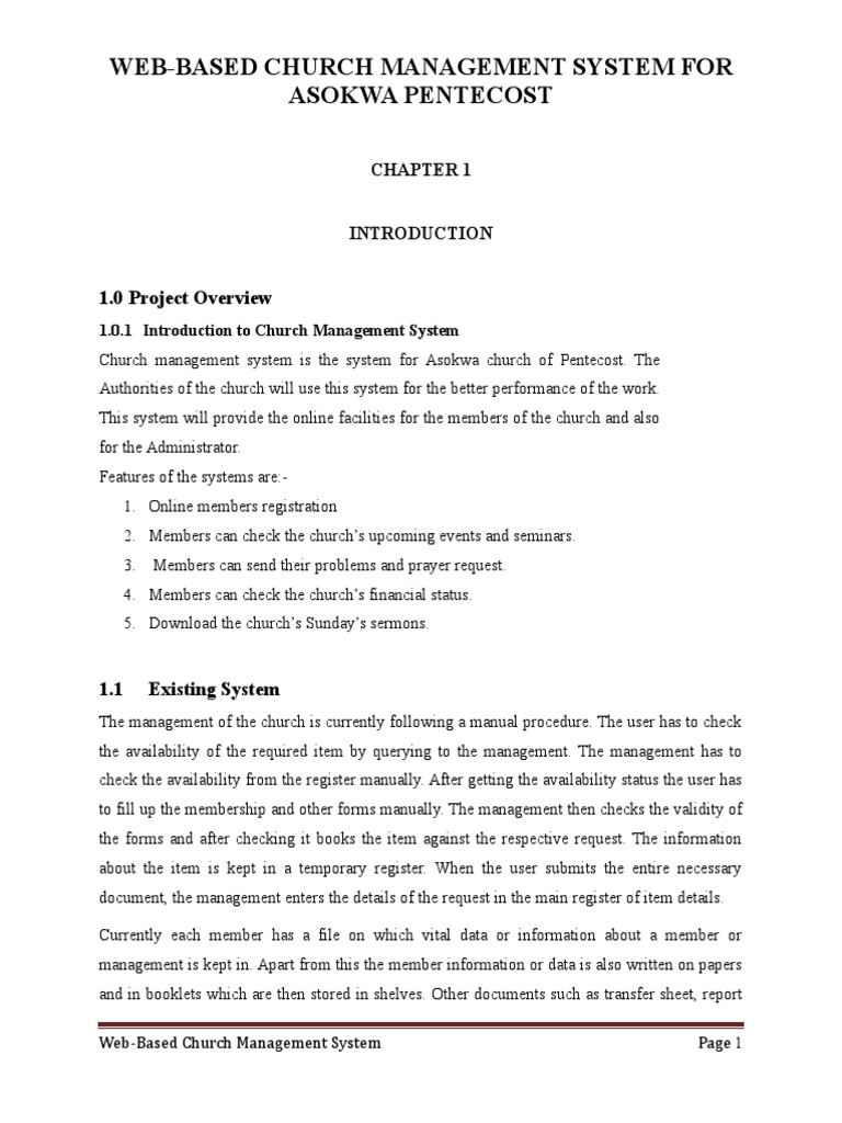 Web-Based Church Management System | PDF | Software Prototyping | Web