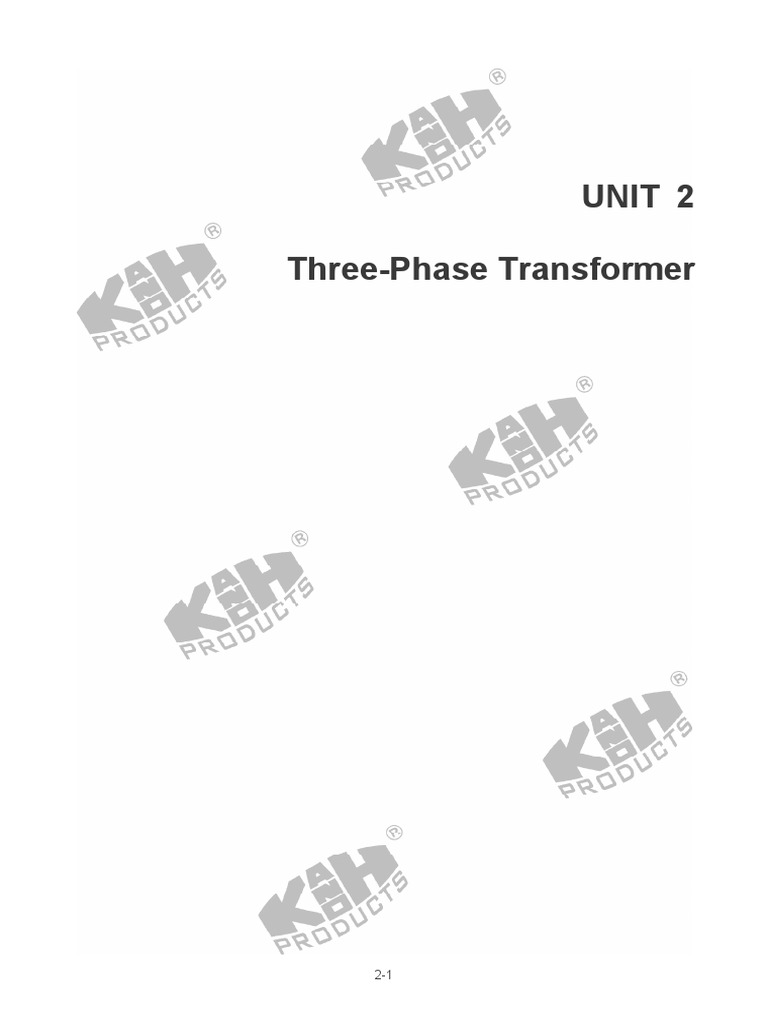 Three-Phase Transformer Connections Guide | PDF | Transformer | Power ...