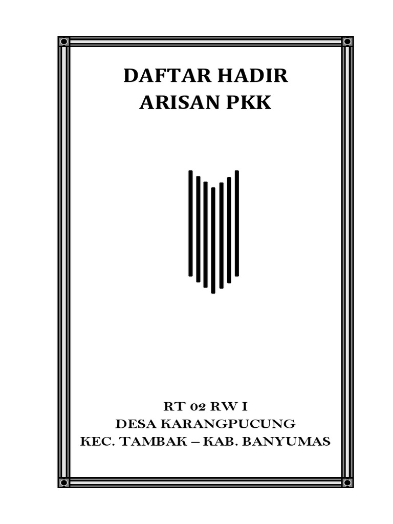 Cover Buku Kas Rt 08 Rw 01 Purwodadi