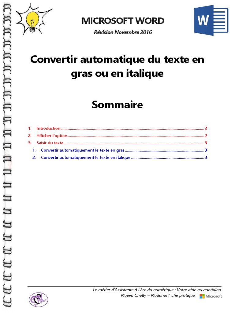 Mise en forme automatique dans Word | PDF | Microsoft Word | Microsoft ...