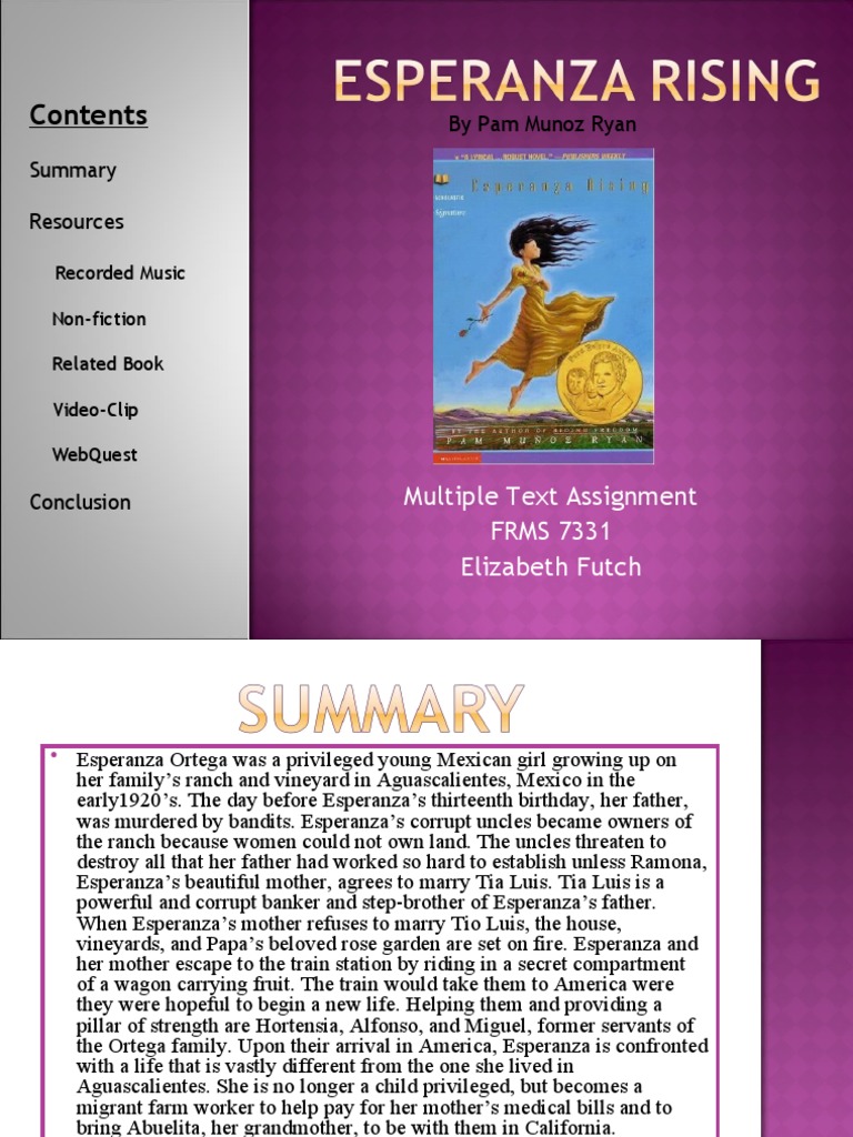 Multiple Text Esperanza Rising