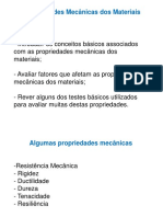 Propriedades mecânicas dos materiais: resistência, módulo de Young e tipos de falha