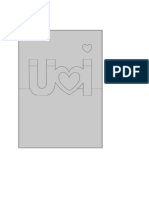 I Heart YOU Pop-Up Card Template Backwards