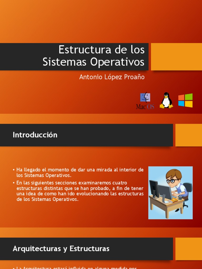 Estructura de los Sistemas Operativos: Antonio López Proaño | Kernel ...
