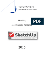 Sketchup Modeling and Rendering: Phnom Penh Engineer Center