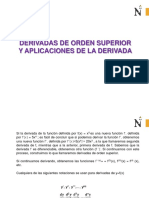 Derivadas de Orden Superior