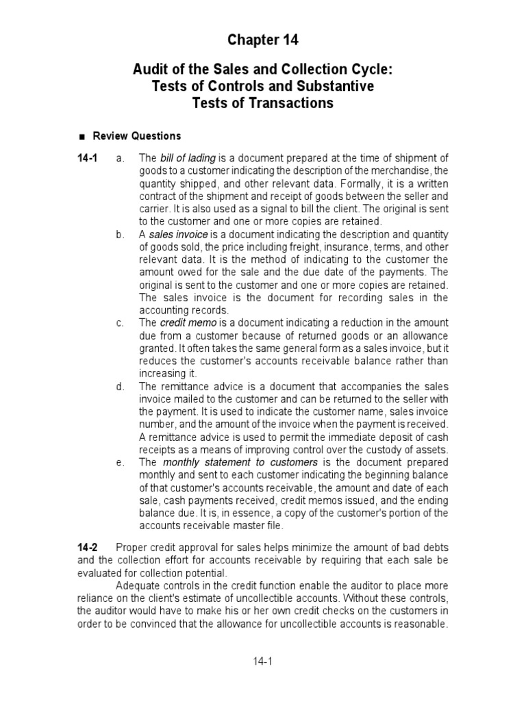 Jawaban Ch 14 Invoice Receipt
