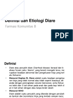 Definisi Dan Etiologi Diare