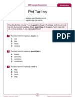 IBT 2012 English Vocabulary Lower Years Sample