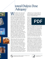 Peritoneal Dialysis Dose and Adequacy