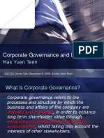 Leadership and Corporate Governance