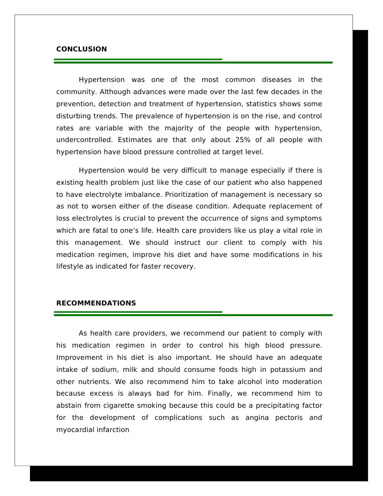 Electrolyte imbalance nursing case study picture