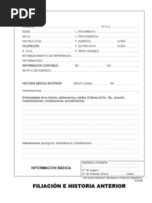 New balance historia clinica deals