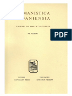 Humanistica Lovaniensia Vol. 22, 1973 PDF
