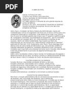 A OBRA DE FAYOL