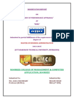 Documents - MX Dissertation Report On PERFORMANCE APPRAISAL Bhel