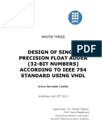 32 Bit Floating Point Adder