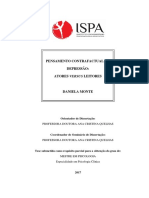 Pensamento contrafactual na depressão: atores versus leitores