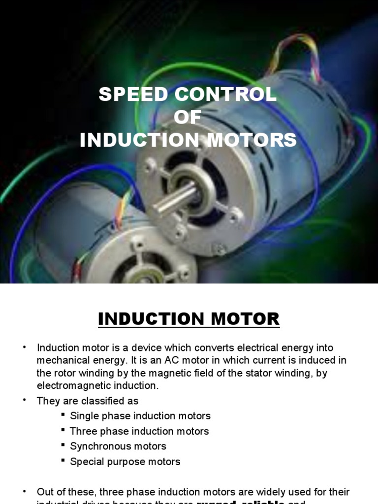 Speed Control Techniques for Induction Motors | PDF | Electric Motor ...