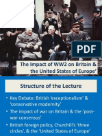 The Impact of WW2 On Britain & The United States of Europe'