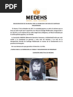 Inauguracion de Un Mural Por La Aparicion Con Vida de Santiago de Santiago Maldonado