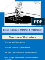 Britain in Europe: Thatcher & Thatcherism