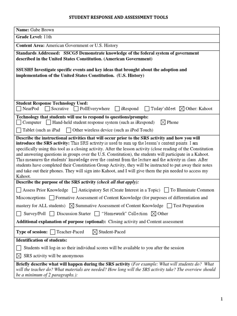 Ssush5: Constitutionus History