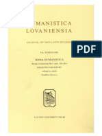 Humanistica Lovaniensia Vol. 34A, 1985 - ROMA HUMANISTICA Studia in Honorem Revi Adm. Dni Dni IOSAEI RUYSSCHAERT PDF