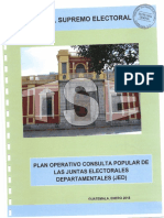 Plan Operativo Consulta Popular 2018 - TSE Guatemala