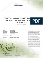 Central Asian Contributions To The Earlier Phases of Hospital Building