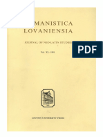 Humanistica Lovaniensia Vol. 40, 1991 PDF