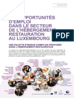 Les Opportunités d'Emploi Dans Le Secteur de l'Hébergement-restauration Au Luxembourg
